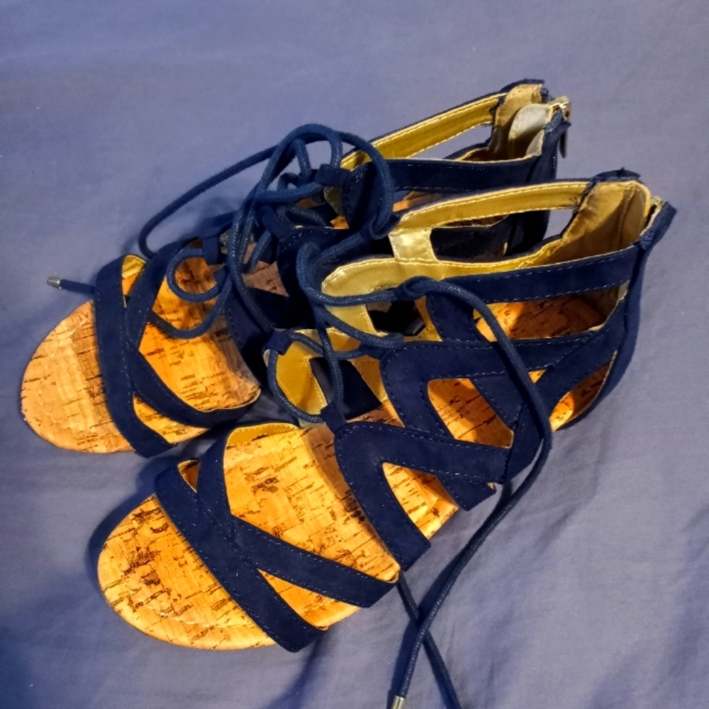 Charming Charlie's navy sandals